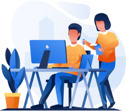 Illustration of collaboration among peers